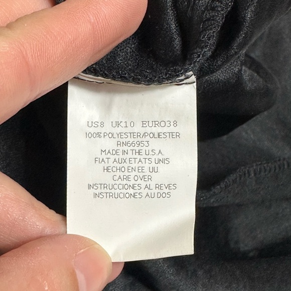 Vintage 90s David Warren New York Elegant Dress Raised Studded Details Size 8 - Picture 8 of 12